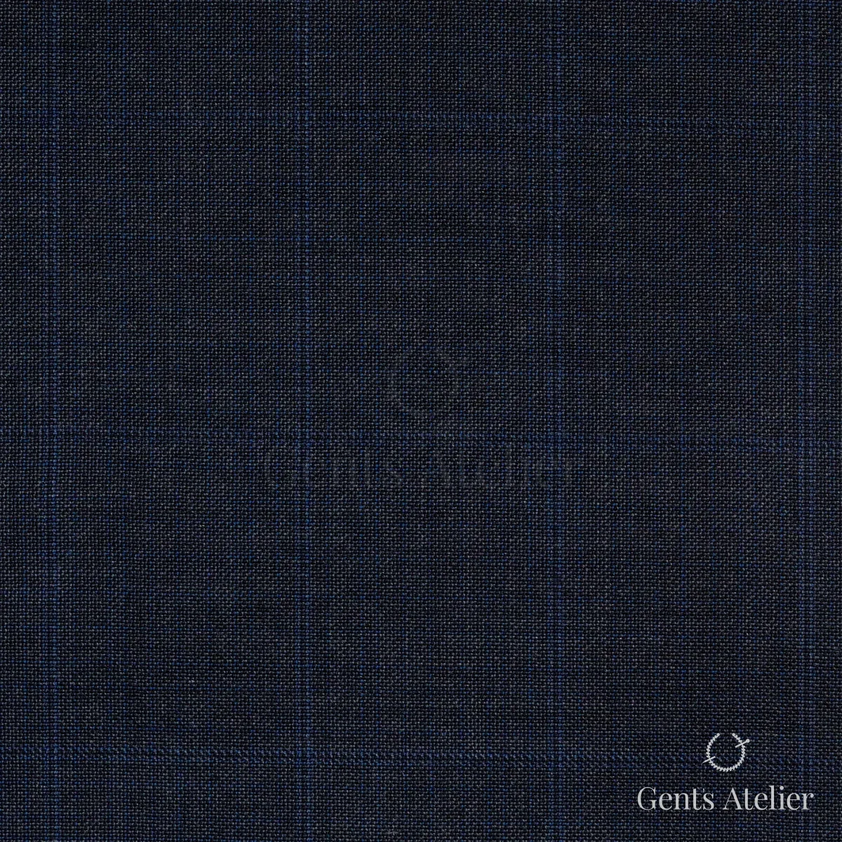 Костюм из Vitale Barberis Canonico 8016 — тёмно-синий в синюю клетку, 100% Шерсть