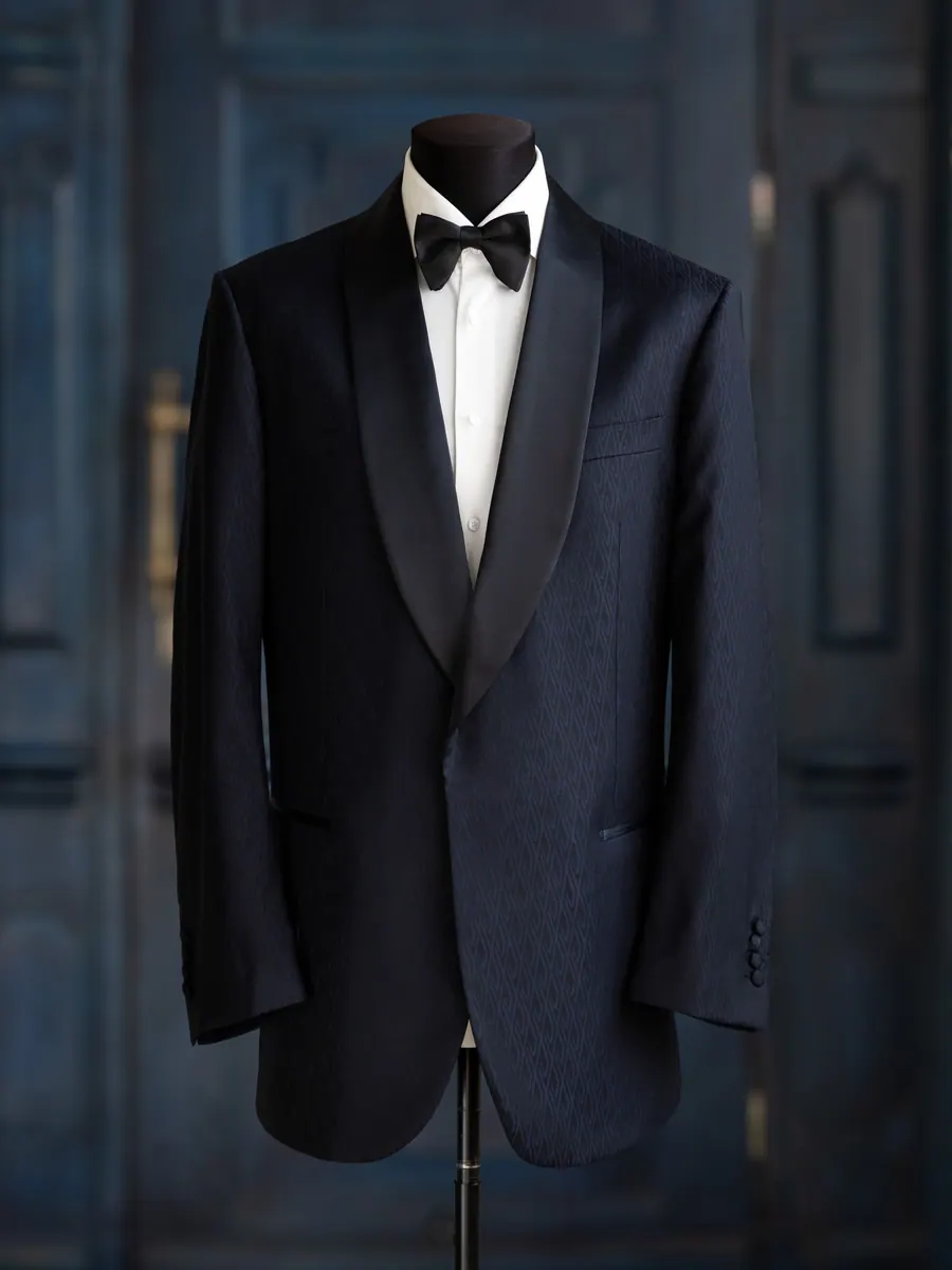 Смокинговый пиджак в цвете navy blue, Тёмно-синий