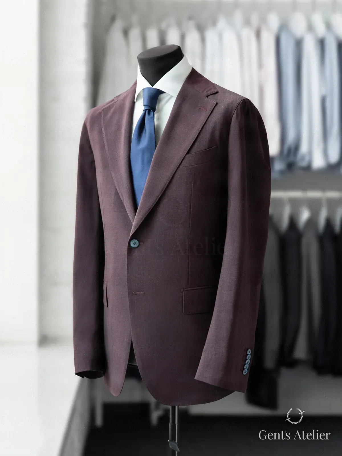 Летний костюм из шерсти итальянского производителя Stylbiella, Бордовый;Коричневый, ткань Stylbiella, Шерсть