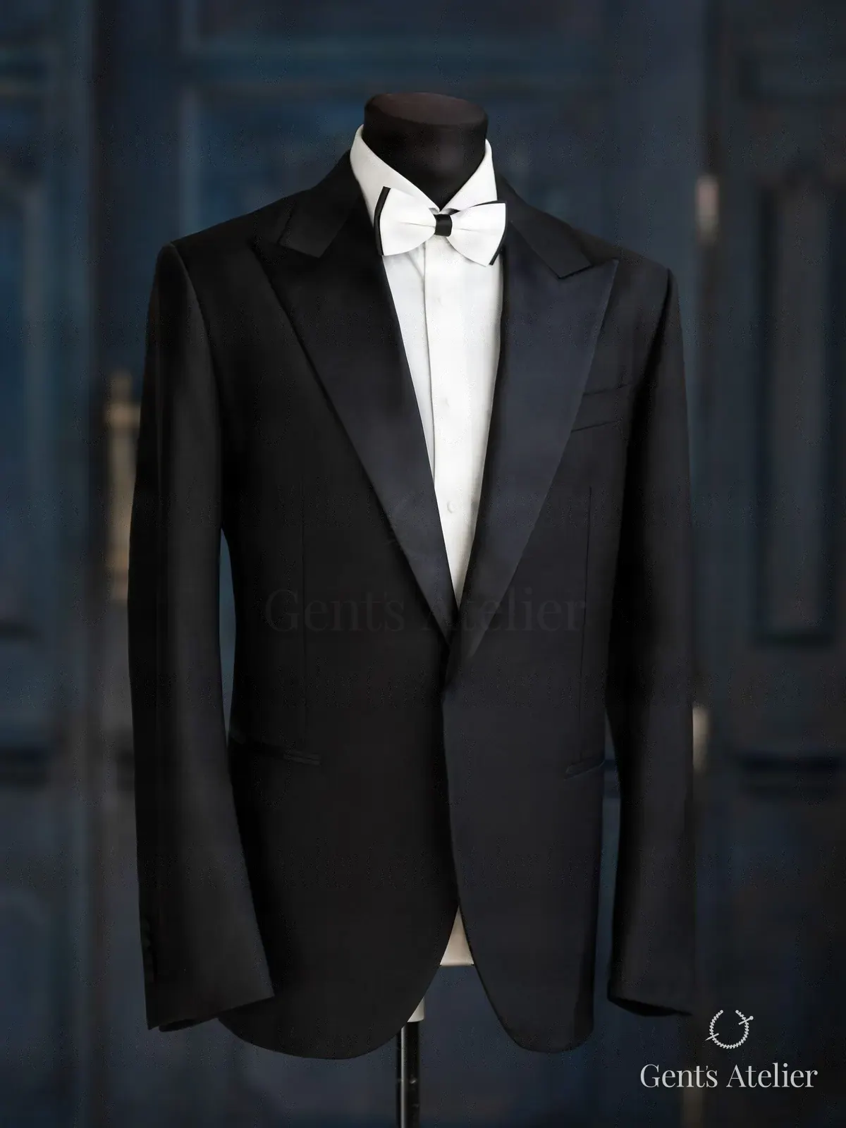 Смокинг из итальянской шерсти Vitale Barberis Canonico, Чёрный, ткань Vitale Barberis Canonico, Шерсть